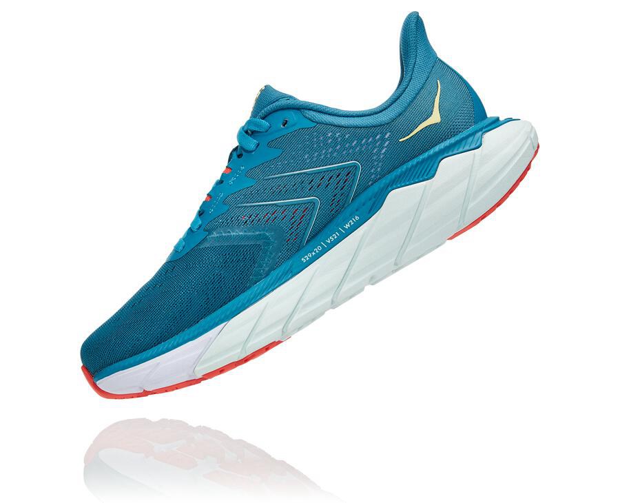 Zapatillas Running Hoka One One Mujer - Arahi 5 - Azules/Blancas - ZBX340986